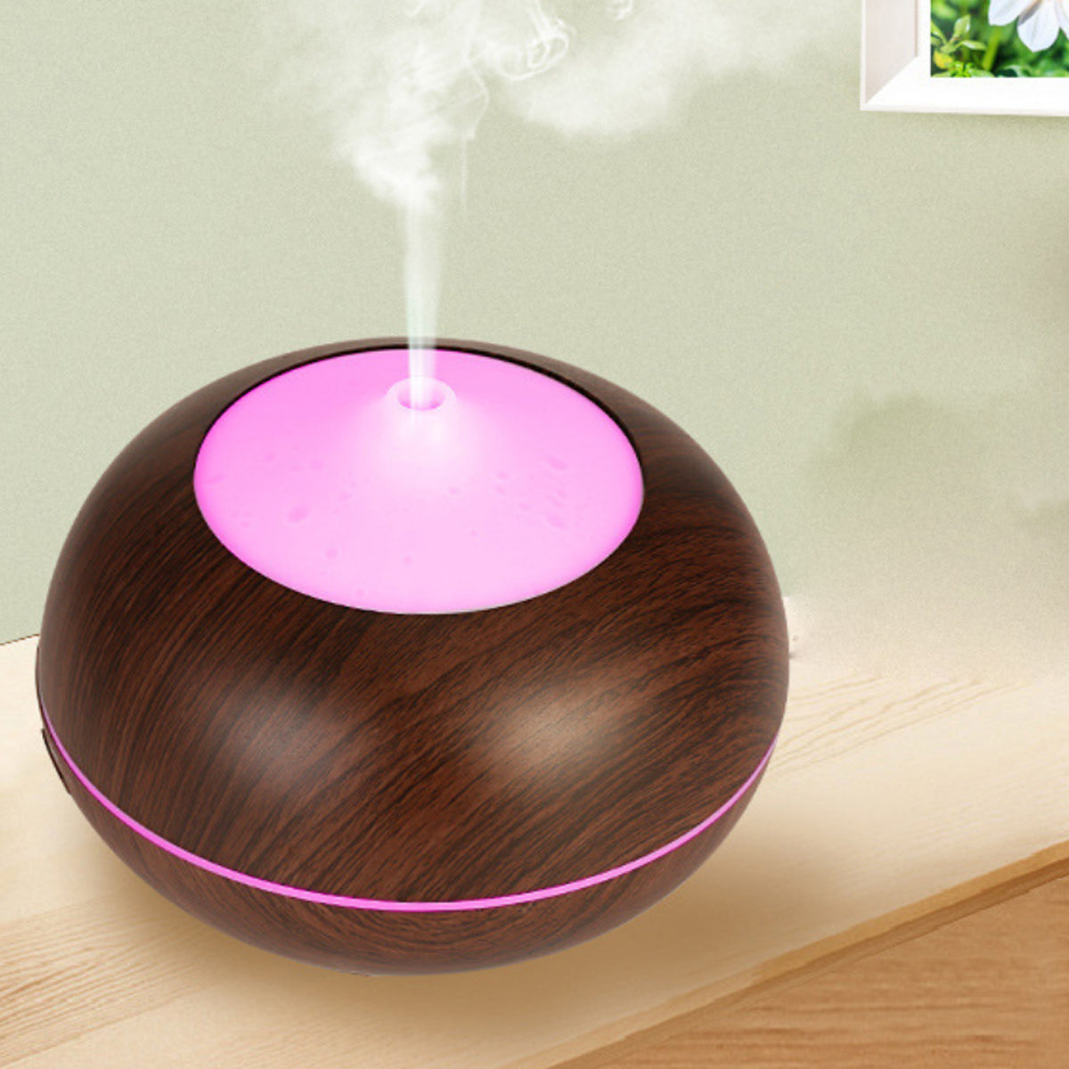 Mistyrious Essential Oil Humidifier Natural Oak Design With Easy Remote VistaShops