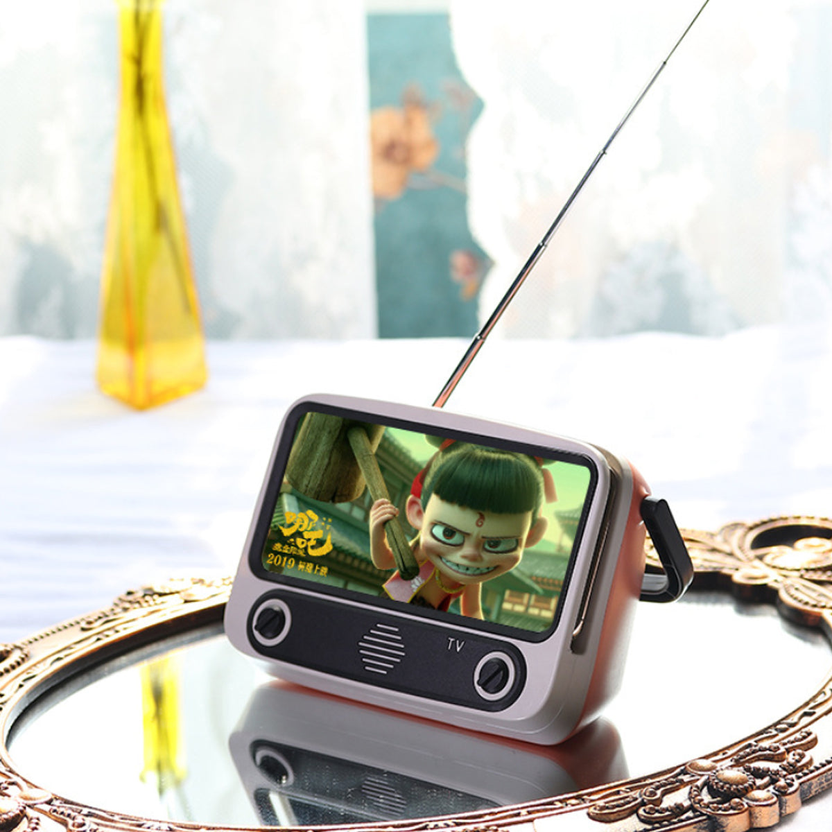 PhoneTV Combo Stand With Amplified Bluetooth Speaker +FM Radio Vista Shops