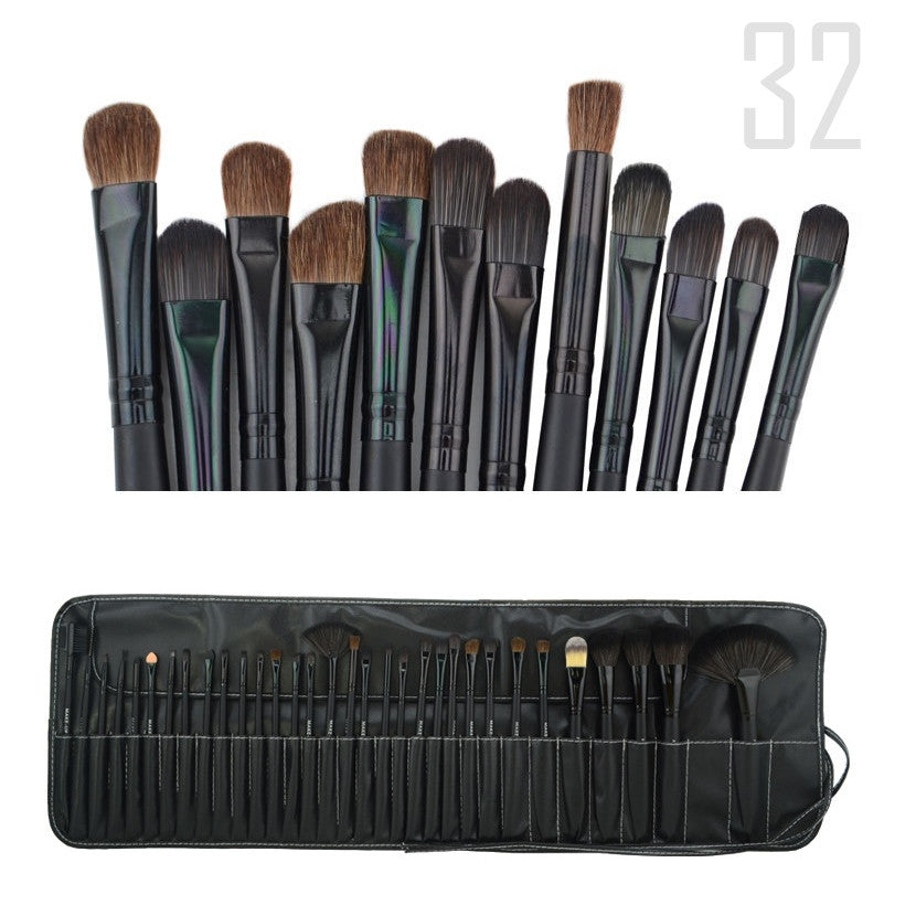 Sculptor 32 Piece High Quality Wooden Makeup Brush Set VistaShops
