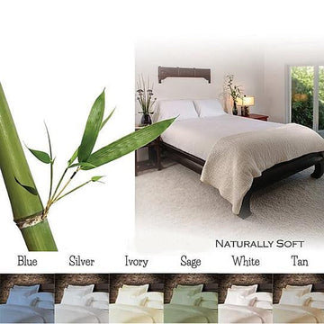 6-Piece Luxury Soft Bamboo Bed Sheet Set in 12 Colors