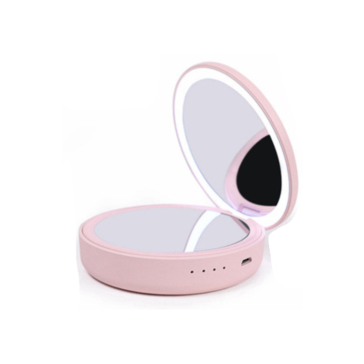 Compact Mirror With Portable Phone Charger
