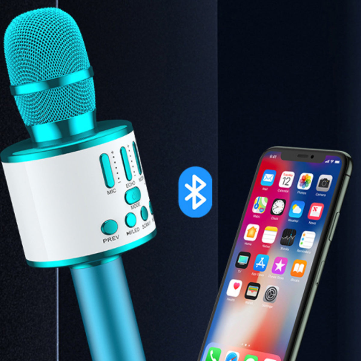 Karaoke Party Microphone With Bluetooth Vista Shops