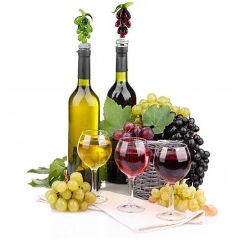 Hearty Wines Pair Of Wine Stoppers For Wine Lovers - VistaShops - 1