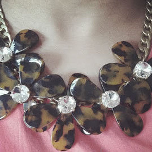 Flowers in Bloom - Our Tortoise Shell color Necklace - Get the matching Bracelet too - VistaShops - 2