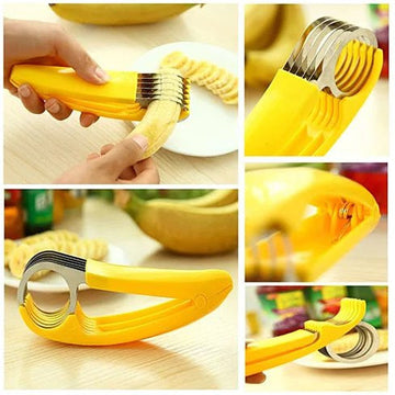 Go Bananas Over The Bite Size Banana Slicer - VistaShops - 2
