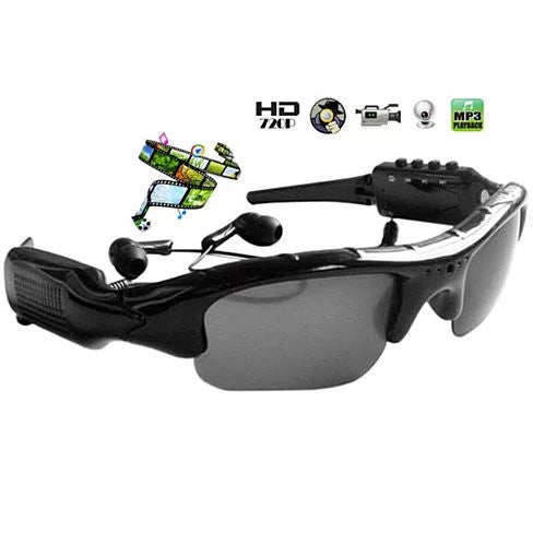 Video Recording Sunglasses with MP3 player let the action begin - VistaShops - 1